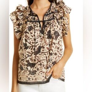 Ulla Johnson Asmara Chiffon Blouse